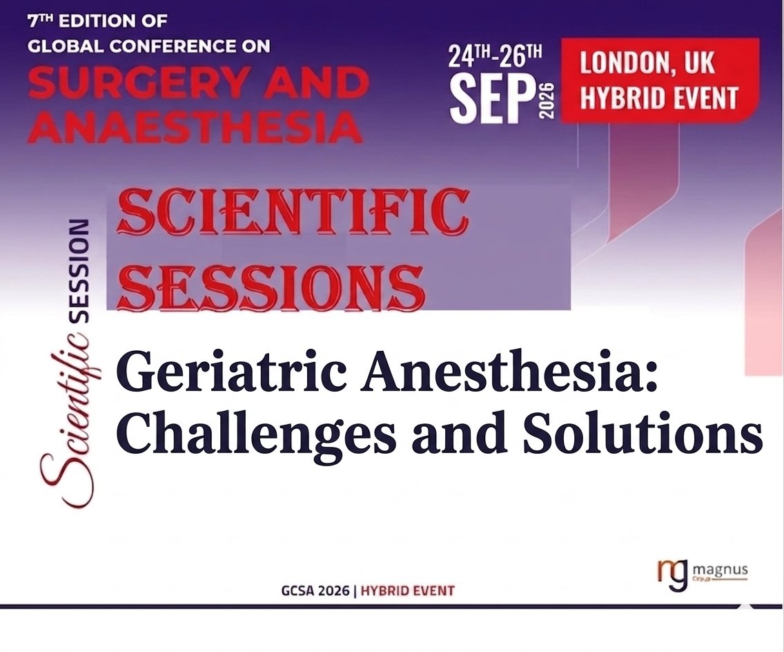 Surgery and Anesthesia Conference tweet media