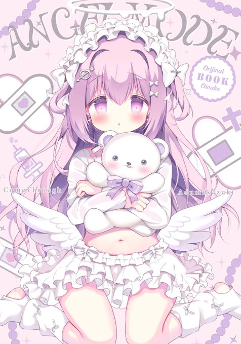 表紙の天使すずのちゃん👼💜
こちらはコミ1で出す看板娘ラフ漫画本でセット限定本になります～❕ 