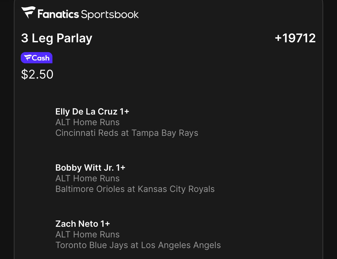 TroubleBets's tweet image. Shortstops, bigswings🏌️🏌️‍♀️🏌️‍♂️

#GamblingX #MLB #Parlay