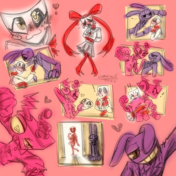 Zelig_Shaine's tweet image. Love Triangle 🔻🎭🐰 
#tadc #abstribbun #ribbun #abstragedy #abstrabbit