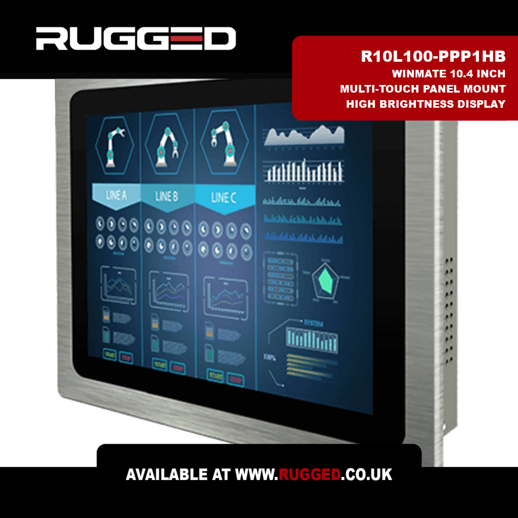 RuggedUK's tweet image. The Winmate R10L100-PPP1HB: 10.4" panel mount Rugged Display with PCAP multi-touch. High brightness ensures clarity in challenging light. Ideal for industrial integration. #RuggedDisplay #Winmate #Display zurl.co/mVTVT