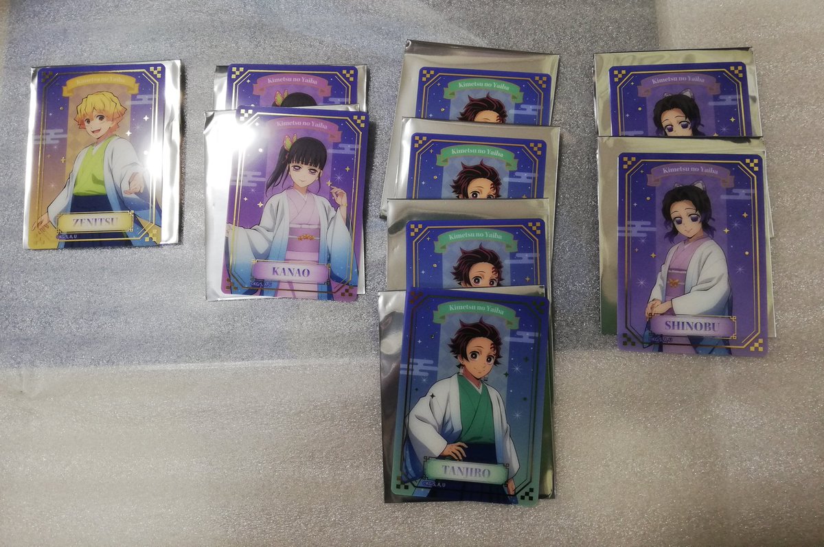 tylovelove2pm's tweet photo. 【交換 譲渡】
ジャンプフェスタ2026
アニプレックス 鬼滅の刃
ランダム箔押しクリアカード

譲:炭治郎 しのぶ カナヲ　善逸💛

求:冨岡 義勇　定価＋送料
　 異種 義勇(差額不要もあり)

異種: 画像下さい。お相手様の定価に合わせて複数譲渡可
💛は交換のみ、または、2点以上買い取りの場合対応可 https://t.co/BqVcm15x15