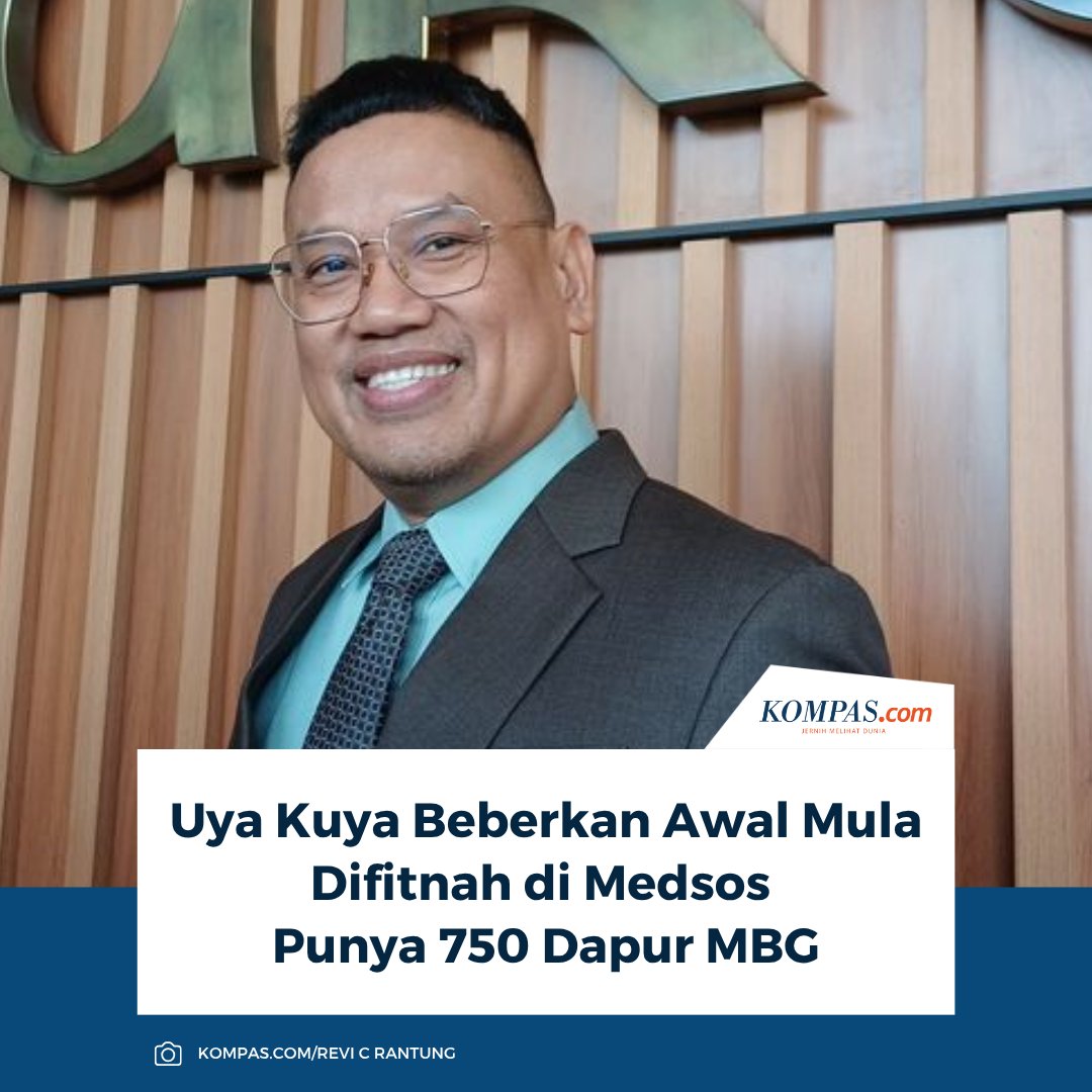 KompasEnt's tweet image. Anggota DPR RI dan pembawa acara Surya Utama atau Uya Kuya bercerita isu hoaks soal kepemilikan 750 dapur MBG bermula dari media sosial Threads pada Maret 2026 dan semakin masif melalui media sosial lainnya.

Baca di sini kompas.com/hype/read/2026…

~AM #UyaKuya #MediaSosial #MBG