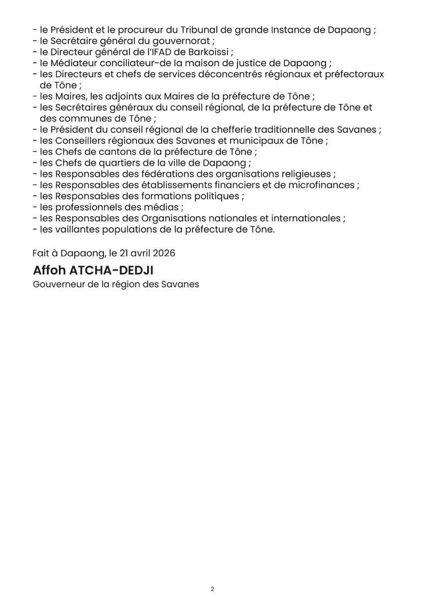 Gouvernorat Région Savanes tweet media