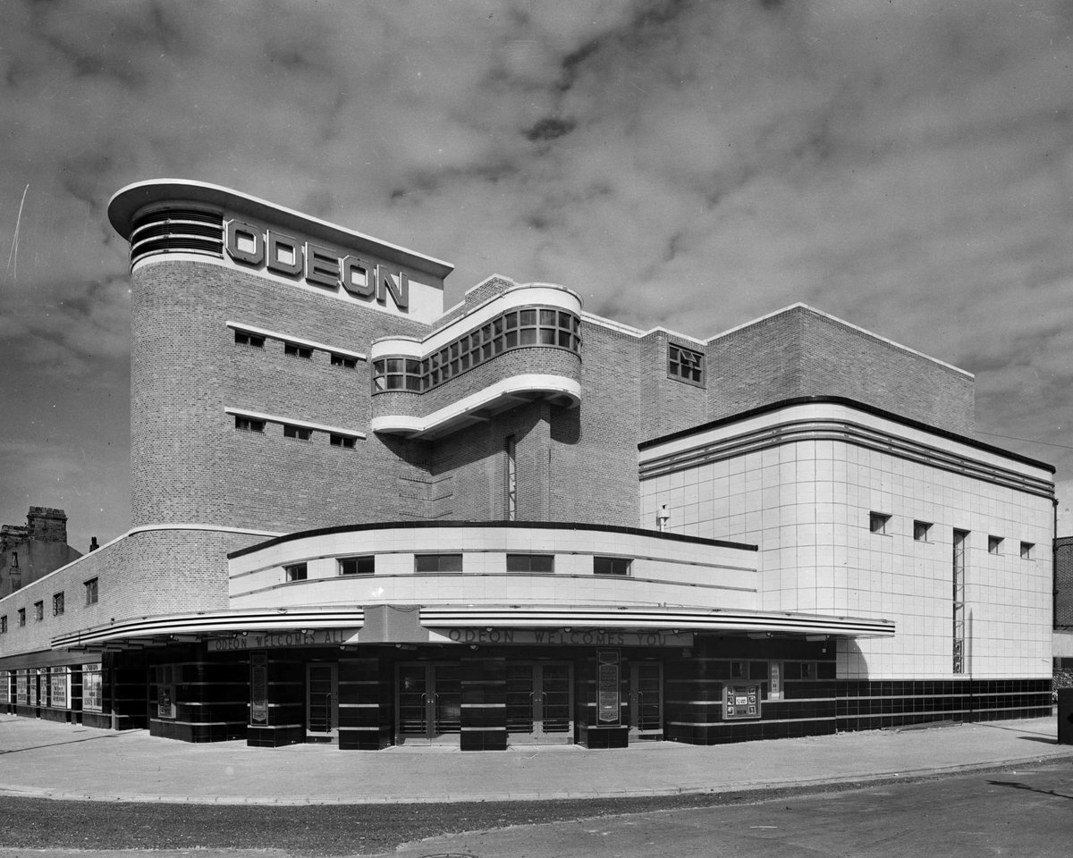 NEWS: The former Odeon Cinema in Morecambe (1937), now operating as a hardware and bathroom supply shop, has been Grade II listed by DCMS following support from C20 Society.

With a powerful urban presence that anchors the building as a gateway to the town, its striking and