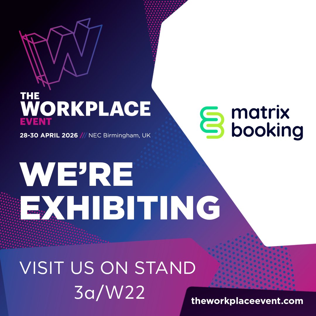matrixbooking's tweet photo. This time next week we'll be at @WorkplaceEvent 🙌

Hybrid working, space utilisation, visitor management,  come find us and see what Matrix Booking can do.

📍 NEC Birmingham | 28–30 April

#TWE2026 #1WeekToGo #HybridWorking #WorkplaceManagement https://t.co/GF2wRSZ5up