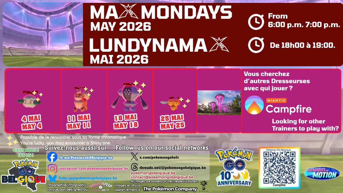 pokemongobefr's tweet image. #Campfire #PokemonGO #MemoriesInMotion
#PokemonGOBelgique #pokemongofr #pokemon
#pokemonfr #pokemongoapp #pokemongoappfr
#PokémonGoBelgium #PokémonGoBelgique #niantic #Scopely #ポケモンGO