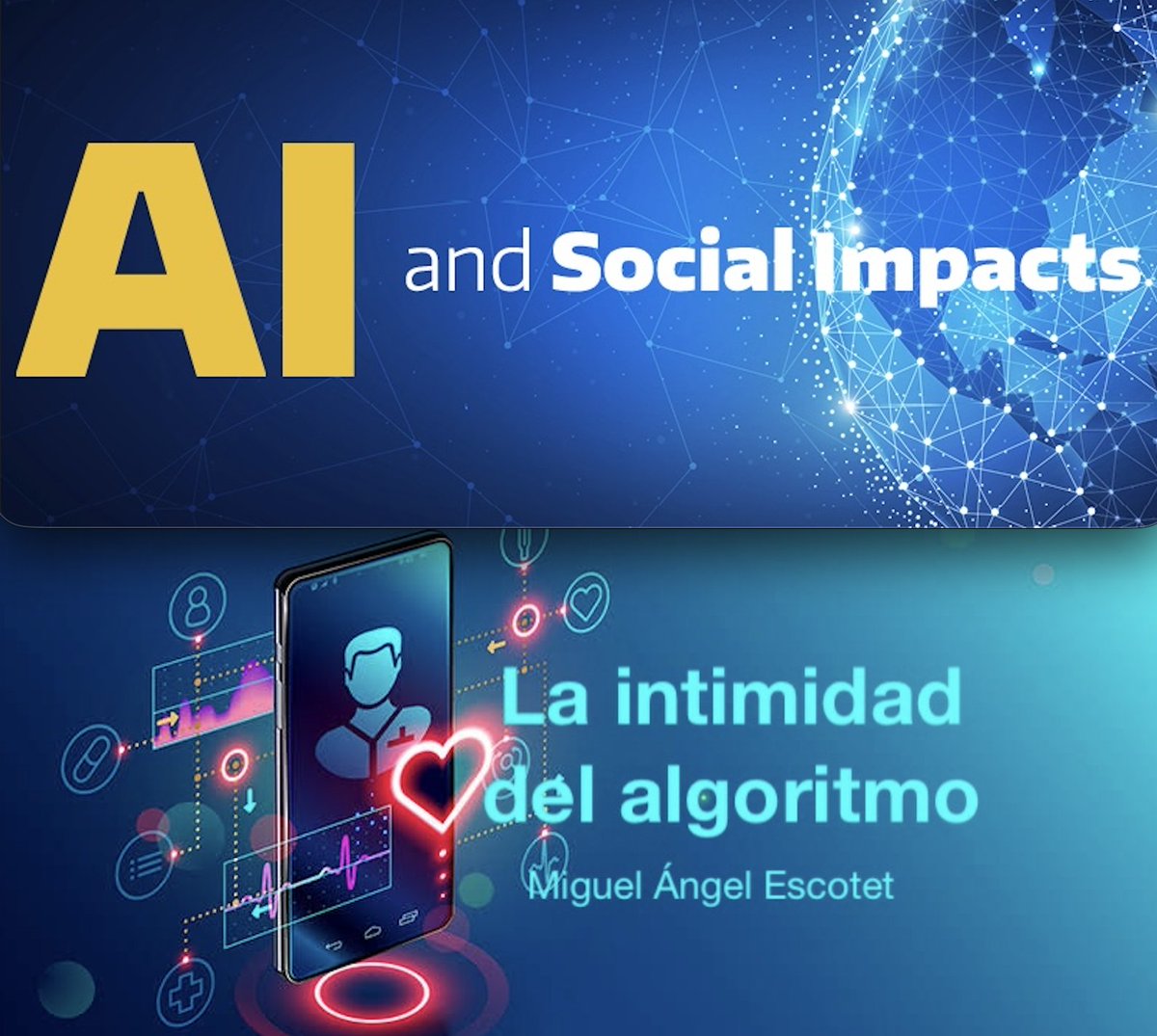 DrEscotet's tweet photo. Les comparto este nuevo artículo por si fuera de su interés: “La intimidad del algoritmo: consecuencias sociales de la IA en el futuro cercano”.

A medida que la inteligencia artificial se integre en la economía y la sociedad en los próximos 3 a 7 años, sus beneficios serán ampliamente celebrados. Sin embargo, es probable que surjan tres consecuencias sociales negativas importantes: la erosión de la capacidad de acción humana en el trabajo, el colapso de la verdad digital compartida y la atrofia de habilidades sociales esenciales. En este ensayo de reflexiones personales, examino brevemente estos riesgos y argumento que, sin una gobernanza proactiva y la sociedad, la IA profundizará las desigualdades existentes y debilitará el tejido social.

Puede leerlo en español en mi Blog Académico en: https://t.co/jyMGNuctD7

———————-

I'm sharing this new article in case you're interested: “The Intimacy of the Algorithm: Social Consequences of AI in the Near Future.”

As artificial intelligence becomes integrated into the mainstream of the economy and society over the next 3–7 years, its benefits are widely celebrated. However, three significant negative social consequences are likely to emerge: the erosion of meaningful human agency in labor, the collapse of shared digital truth, and the atrophy of critical social skills. In this essay of personal reflections, I briefly examine these risks and argue that, without proactive governance and society, AI will deepen existing inequalities and weaken the social fabric.

You can read it in English on my Scholarly Blog at https://t.co/kkP95vwe7f