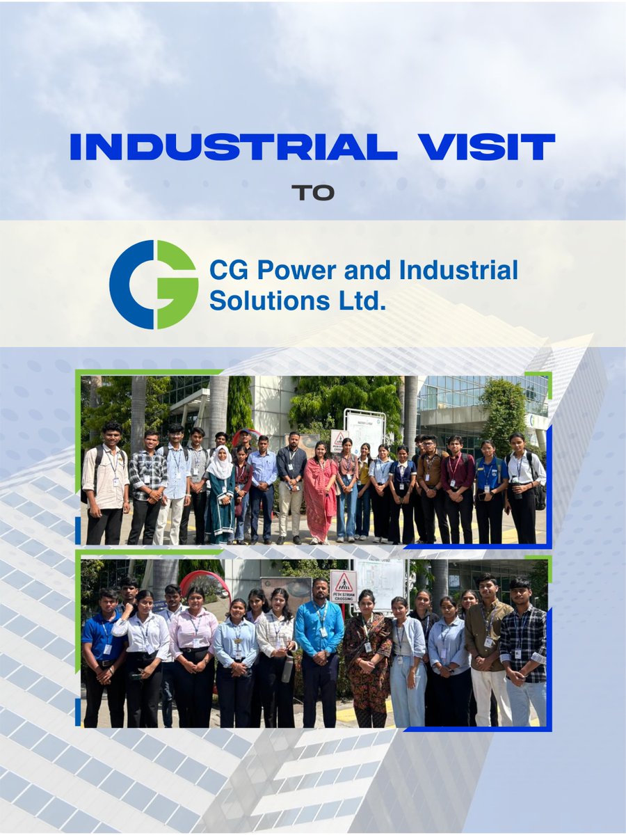 SagarCollege's tweet image. The first-year students from the Department of #Management Studies had an engaging #industrialvisit to CG Power and Industrial Solutions Ltd. The visit offered students the opportunity to gain insights into various departments and the management of work processes.