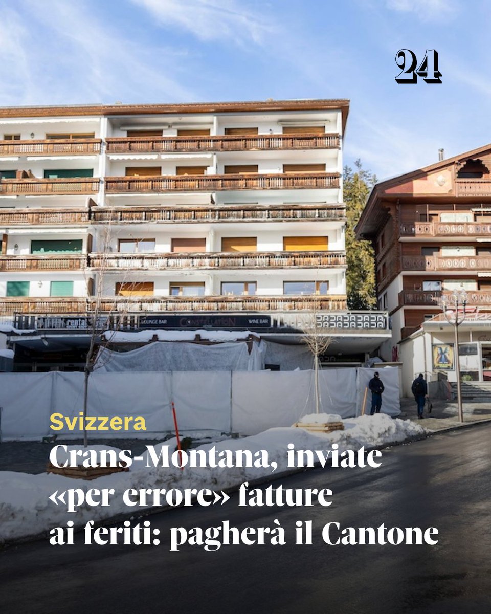 sole24ore's tweet image. ➡️ Leggi l'articolo: ilsole24ore.com/art/crans-mont…

#CransMontana #Svizzera #incendio #IlSole24Ore