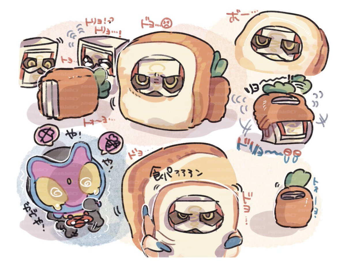 我が家のガヴとドンちゃん達🍫🍞🥕🍇🧸