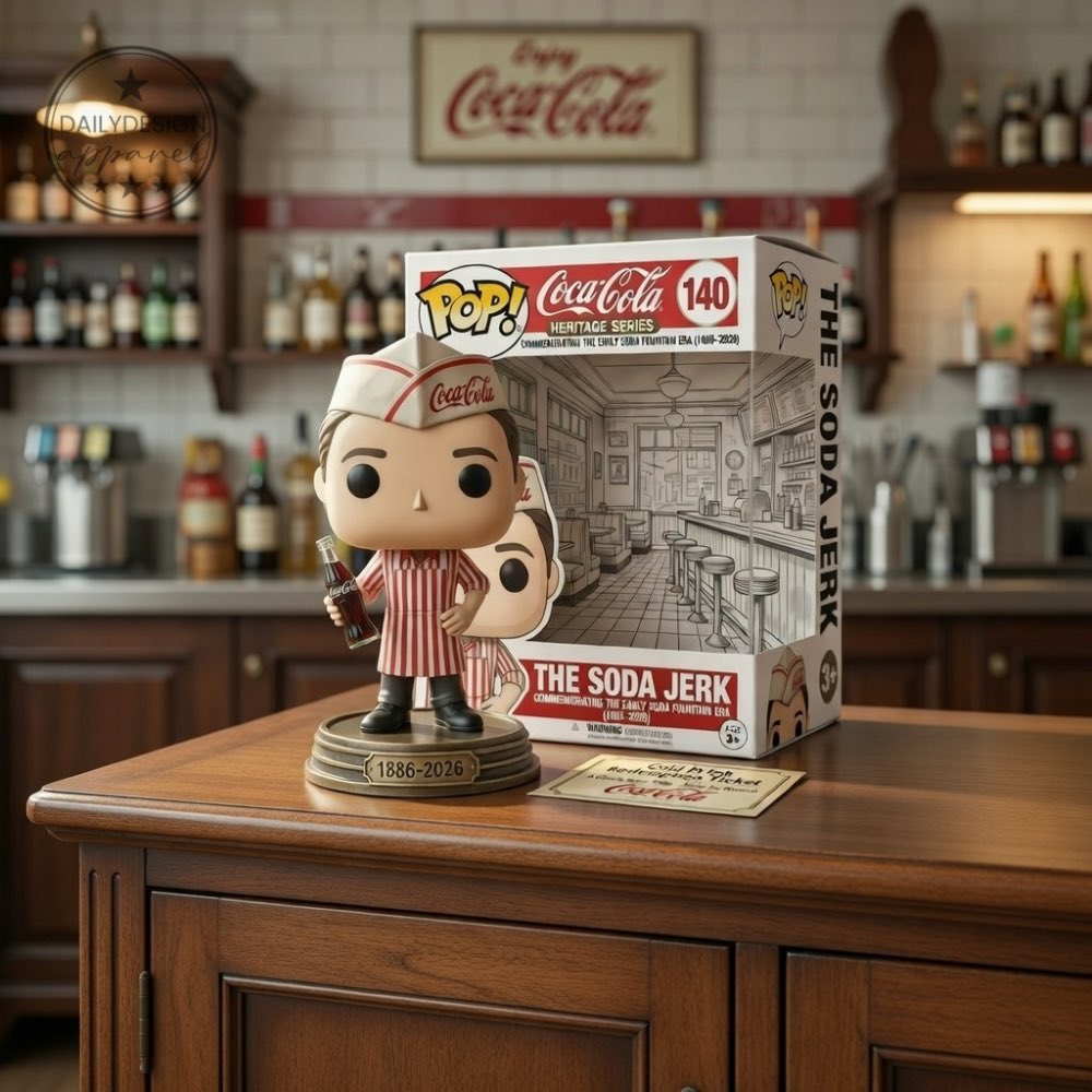 DailyshopUSA2's tweet image. A taste of history since 1886! 🥤 Celebrate 140 years of Coca-Cola with "The Soda Jerk" Heritage Series Funko Pop. ✨
👉 Link: dailydesignapparel.com/product/offici…
#CocaCola #FunkoPop #VintageStyle #Aesthetic