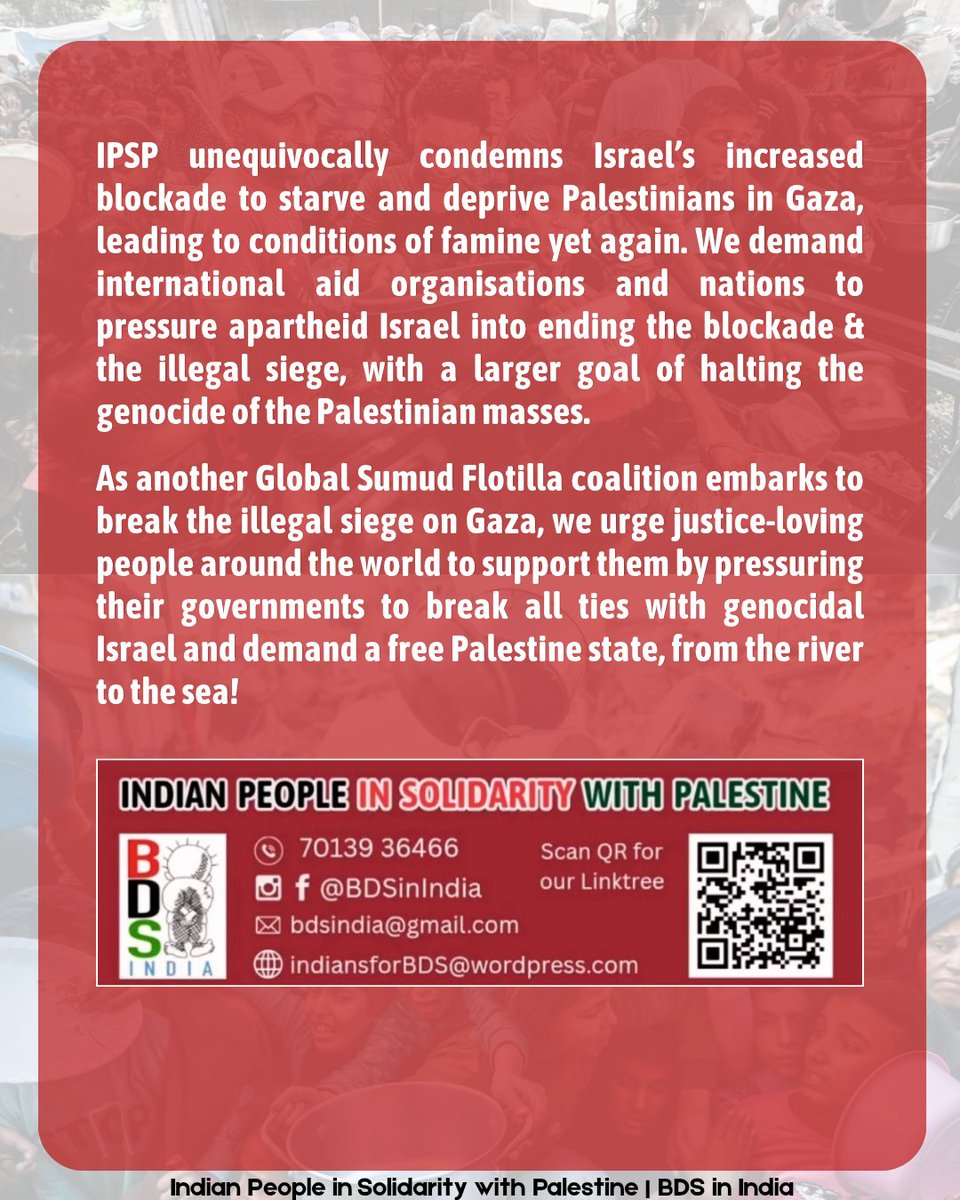 Indian People in Solidarity with Palestine tweet media