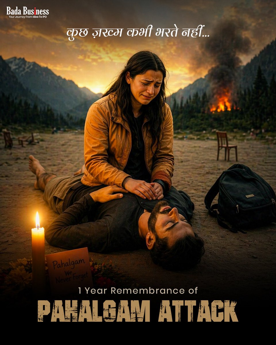 DrVivekBindra's tweet image. Pahalgam की उस दुखद घटना को आज एक साल हो गया…
लेकिन उसका दर्द आज भी उतना ही गहरा है।
आतंकवाद ने कई परिवारों से उनका सब कुछ छीन लिया।
सभी दिवंगत आत्माओं को श्रद्धापूर्वक नमन।

ॐ शांति 🙏

#PahalgamAttack #Pahalgam #TerrorAttack #Tribute #DrVivekBindra

Pahalgam attack 2025,