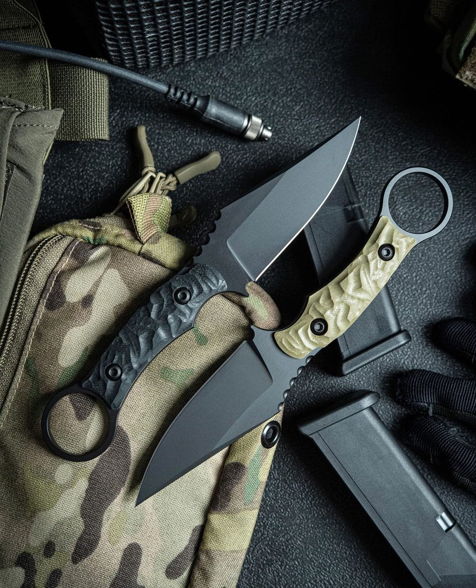 knivesmaker786's tweet photo. 🔪 Pair of Hunting Skinning Knives for Sale – Field-Ready Set  
Razor-sharp curved blades, ergonomic handles for clean skinning &amp; field dressing – includes large &amp; small knife for complete control.  
Ships to USA, DM for details.  #SkinningKnives #HuntingSet #FieldDressing #USA https://t.co/VYJP6DUyhU