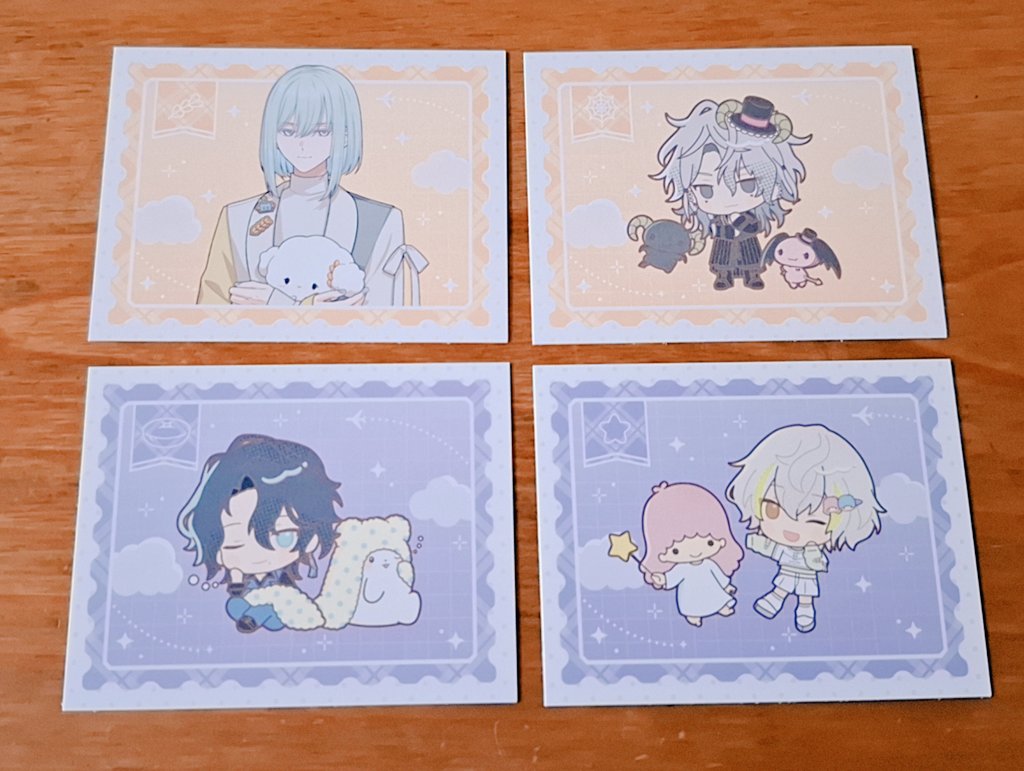 arth_0312's tweet photo. 【交換】18TRIP エイトリ HAMA × SANRIO CHARACTERS アニメイトフェア サンリオ コラボ 特典 イラストカード

譲…等身→幾成
        SD→潜 夜鷹 糖衣
求…等身→雪風 七基
        SD→雪風 七基 

郵送もしくは都内手渡しでのお取引 https://t.co/VFVFyW8KGE