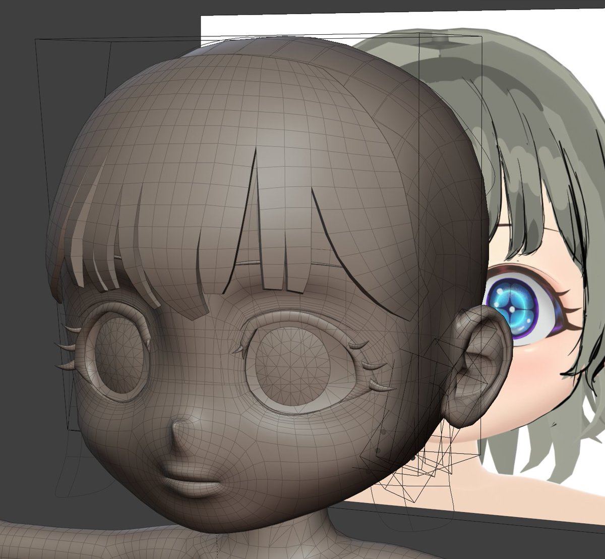 TenMomo260104's tweet image. うーん･･･
この作り方でいいのだろうか･･･？
わからない😞
#blender #b3d #3dcg