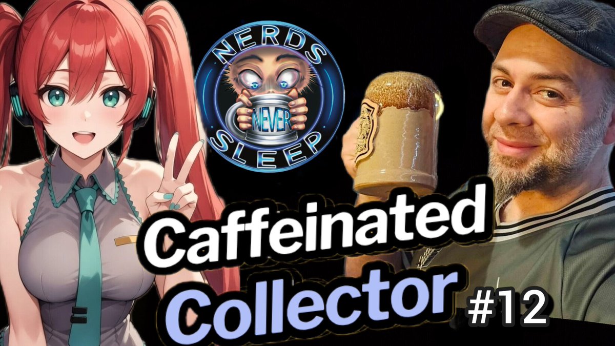 NerdsNeverSleep's tweet image. Come over to YouTube at 11am EST for another Episode of Caffeinated Collector!
This week was a Hatsune Miku takeover
More Xbox and Playstation bad news
Pragmata clears 1 million 
YouTube killing Shorts
And more
Come hang out, and talk nerdy!
#anime #videogames #youtube #streamer