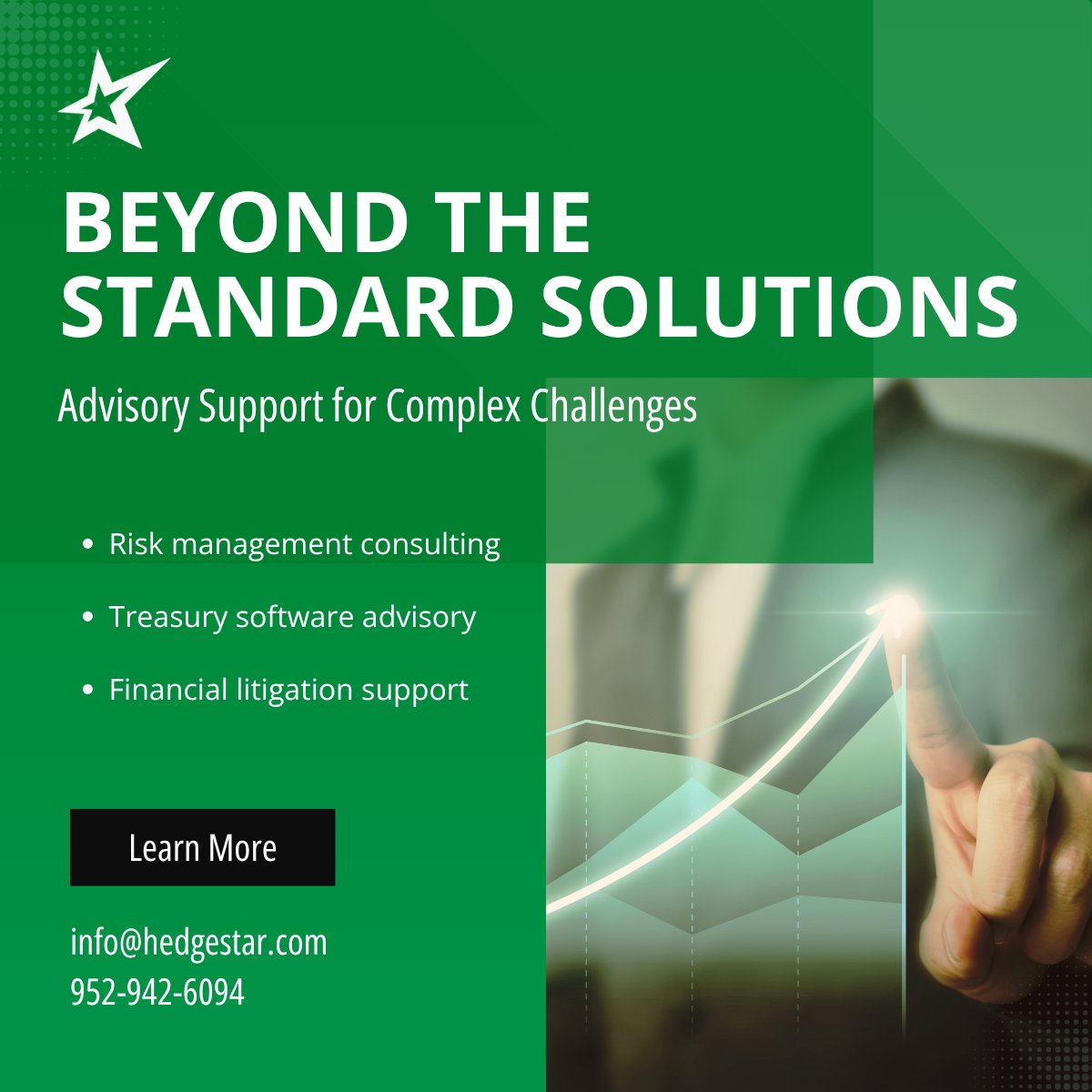 Some challenges don’t fall into a single bucket.
 
HedgeStar provides advisory support, bringing together practical experience, technical expertise, and a focus on clarity.

hedgestar.com/other-services/

#RiskManagementConsulting #TreasurySoftware #FinancialLitigationSupport