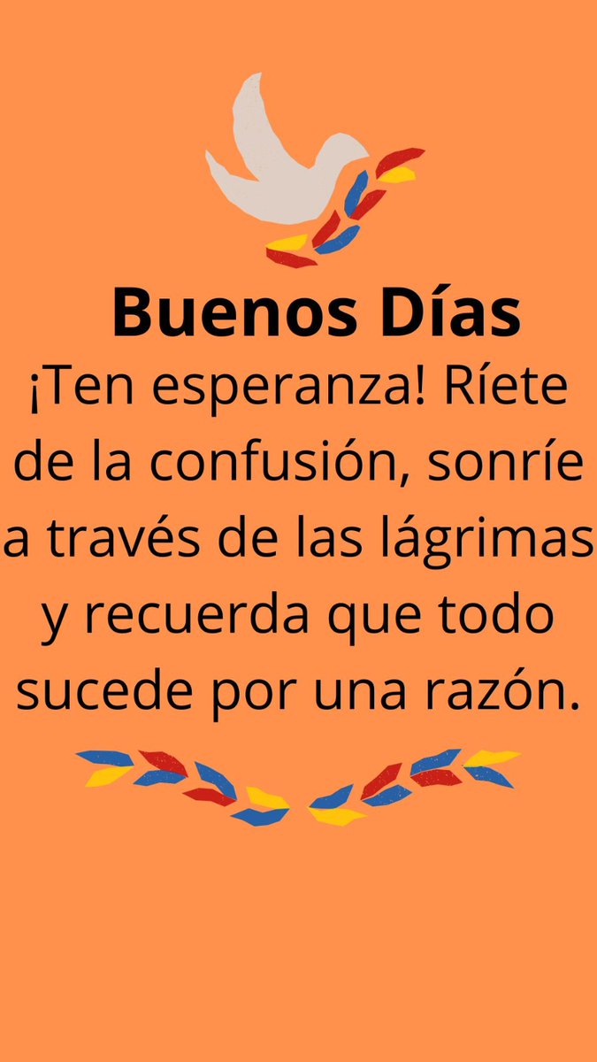 Buenos días ☀️ Te deseamos un día exitoso, lleno de muchas oportunidades #FuerzaYFe