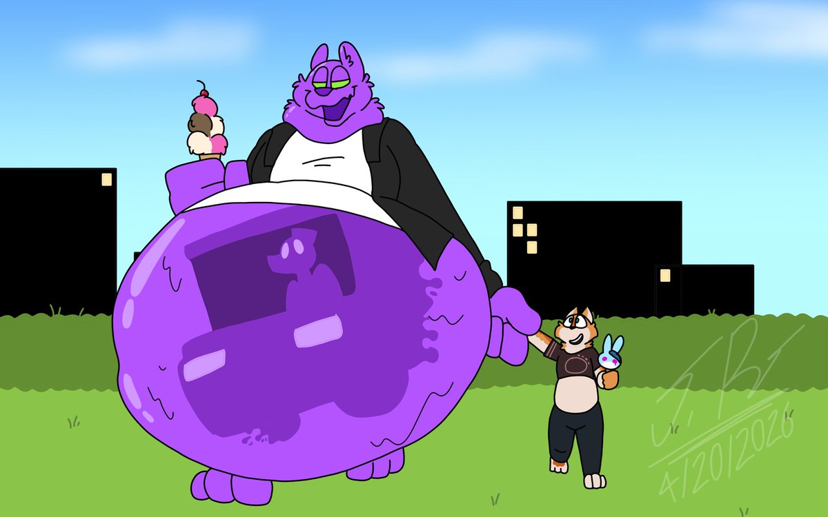 JFieracreator's tweet image. Barry is gonna take a day off. By finally catching the ice cream truck with his "pup" BF Ted~🫟🍦

🎨 jay31

🐻/🐾 @JFieracreator 

#Vore | #blob | #furryart | #furry