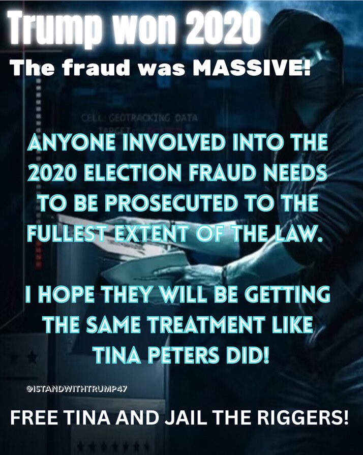 JBeCoolPeace's tweet image. Tina has been pardoned and yet the guilty #fraud CO Governor will not free the grandma with cancer🖕🏻🤬