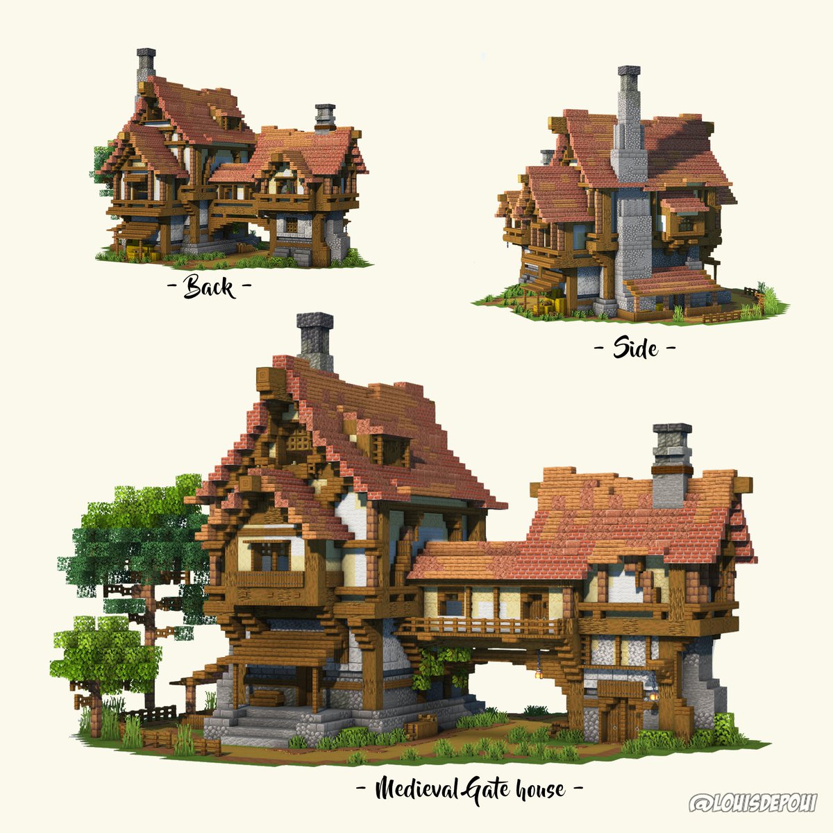 louisdepoui's tweet image. Medieval house 10 - Kinda went with it for this one.
Downloads in bio!
#Minecraftbuilds #minecraft建築コミュ #Minecraft #minecraftart