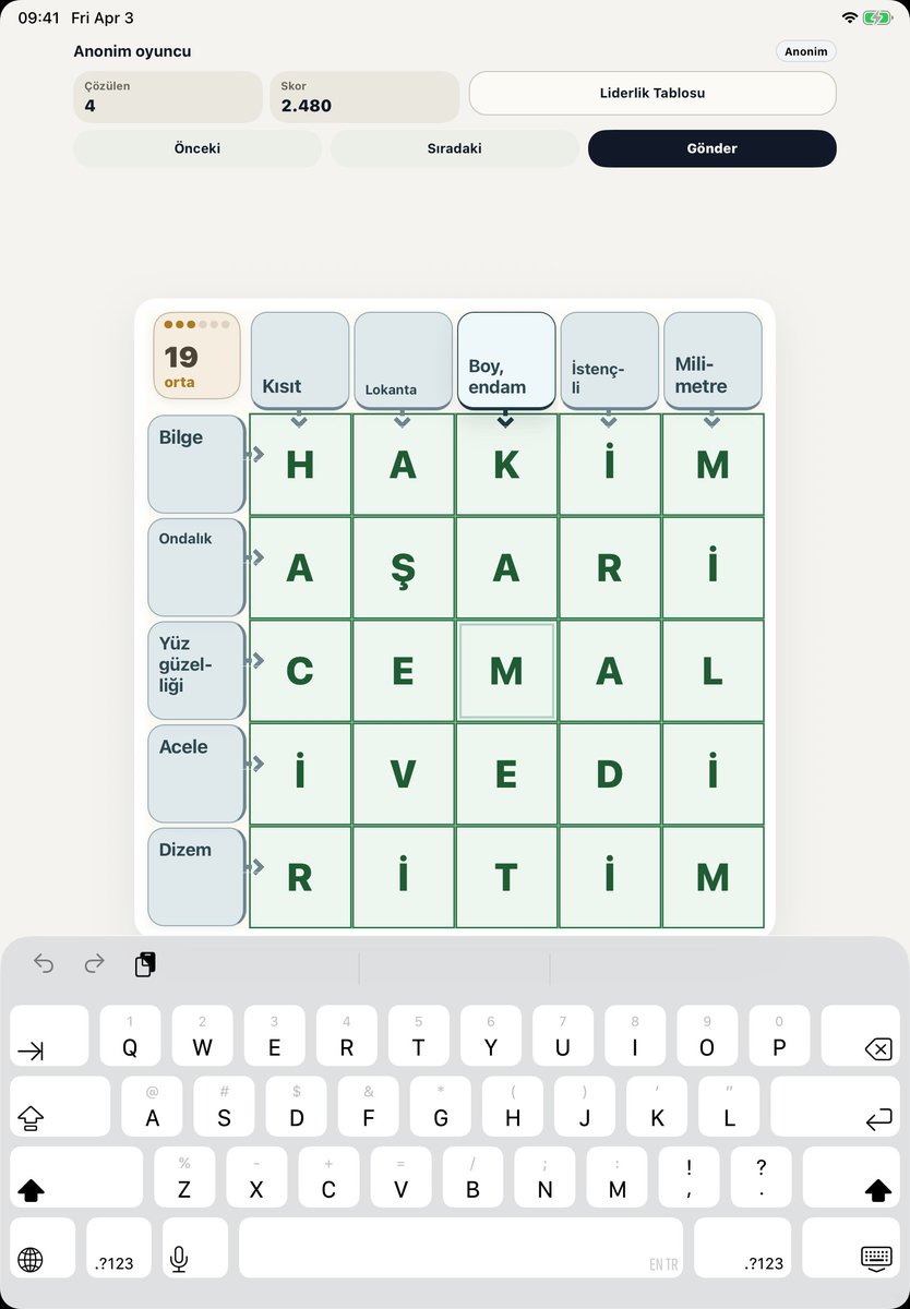 scihan's tweet image. İlk #iOS uygulamamı iftiharla pardon hicap duyarak sunarım (öyle bir app). Siz yine de kurun, bir iki bölüm oynayın, sevaptır.

apps.apple.com/tr/app/karece/…