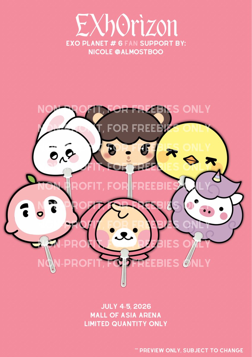 almostboo's tweet image. EXhOrizon in MANILA EXO PLANET #6
fan support by @almostboo 

🩷 shaped round fan with handle
🩷 die-cut sticker

mechanics:
🤍 like and rt 
🤍 will give away at random 1:1
🤍 optional: follow me, will post location on d-day

#EXO #엑소 #EXhOrizoninMANILA