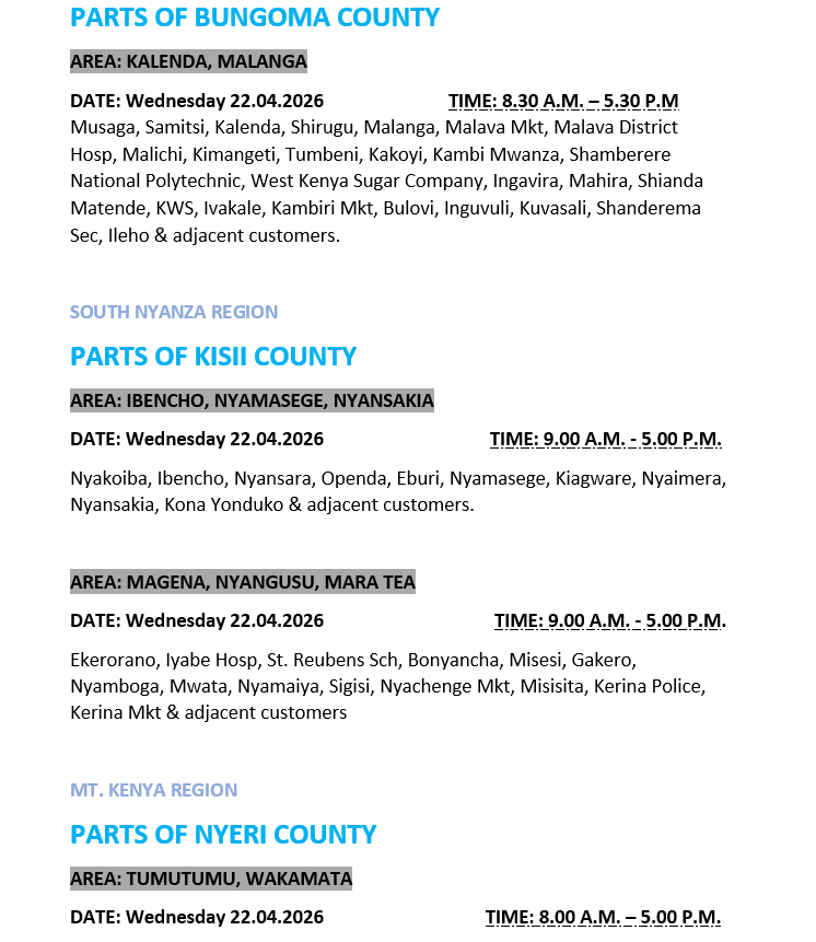 Kenya Power tweet media