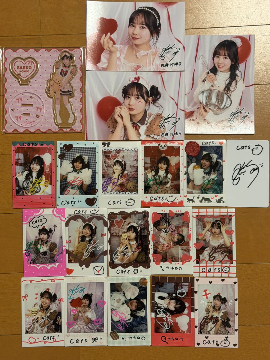 さえちゃんのラスト宿チェキ届いたよ💜 すごく楽しみにしてたので