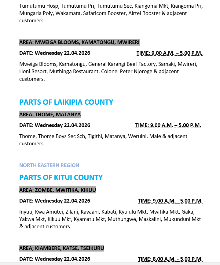 Kenya Power tweet media