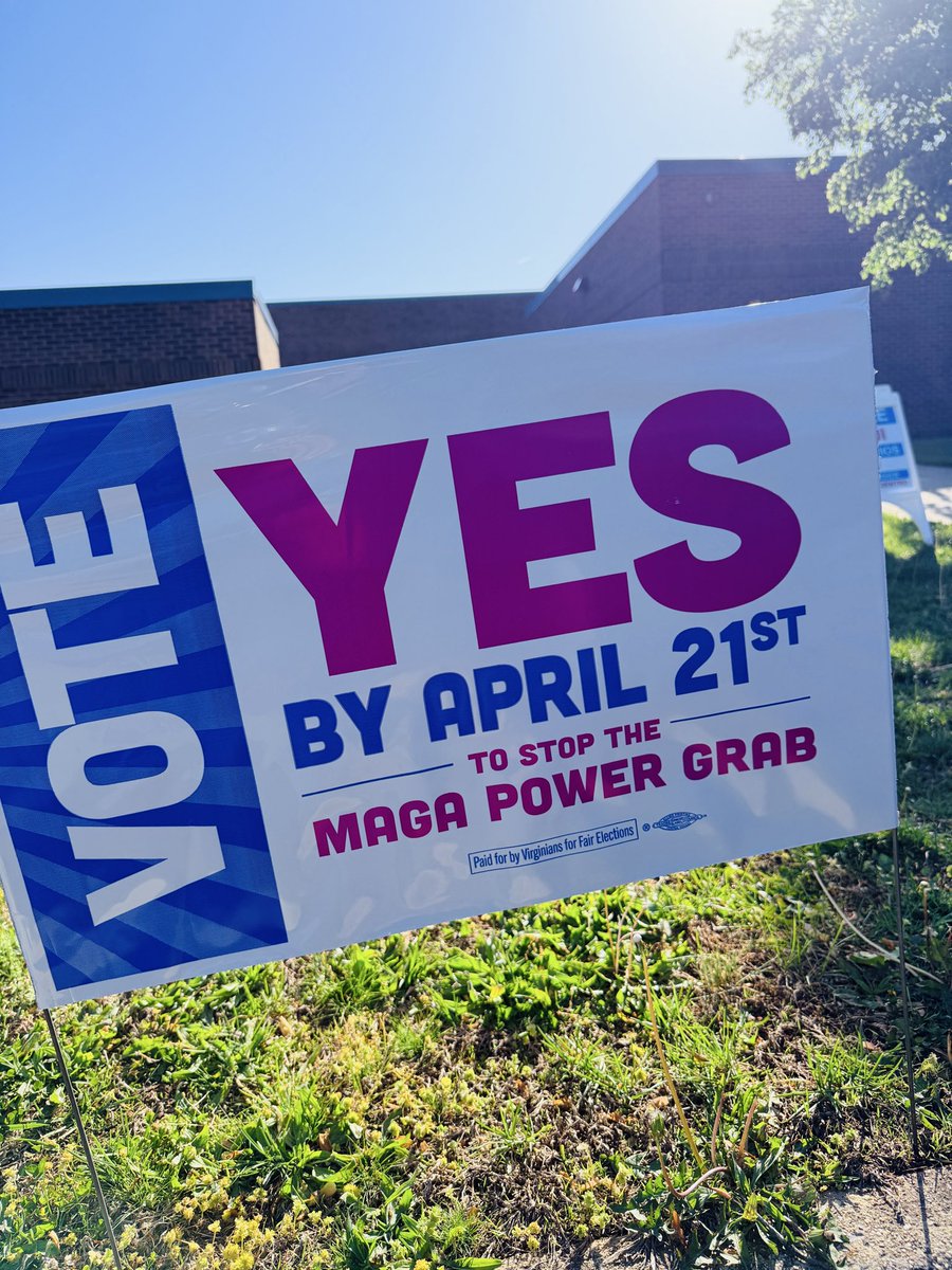 TaraSetmayer's tweet image. Hey Virginia! 
Today is the day to VOTE YES ✅

Stop the MAGA power grab! 
#VoteYes