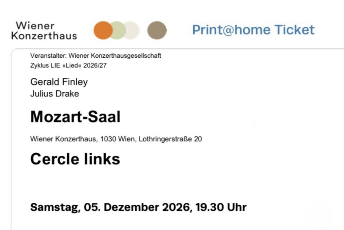twitti100's tweet image. One of the musical highlights of the next season: @GeraldFinley and @juliusdrake‘s recital in Vienna and London in December!🎶 @Konzerthauswien @wigmore_hall #Schumann #Grieg #Barber #seasonalsongs