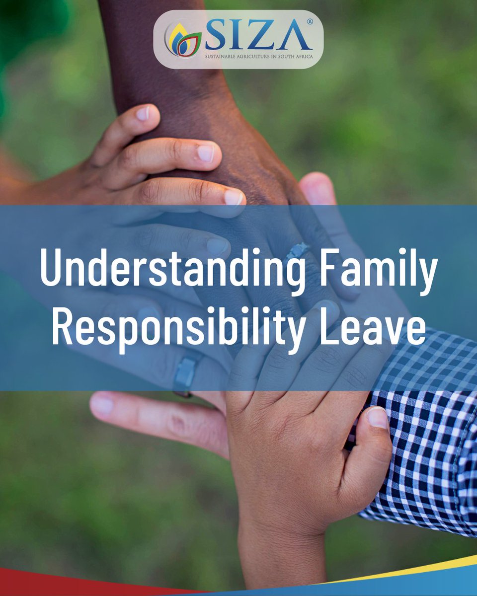 siza_programme's tweet photo. The BCEA grants 3 days’ paid family responsibility leave per cycle. It applies after 4 months’ service to workers that work 4+ days/week. If more days are needed, employees may use their annual leave. Employers can request proof of the event, such as a medical certificate. https://t.co/AlQlAfUHQn