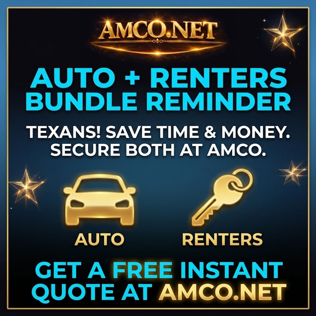 AmcoNet2024's tweet image. If you drive and rent, it may be worth reviewing both policies together—GET YOUR FREE AUTO INSURANCE QUOTE ONLINE AT AMCO.NET. #AMCONET #RentersInsurance #AutoInsurance #TexasDrivers #BundleAndSave #GetAQuote #HoustonTX