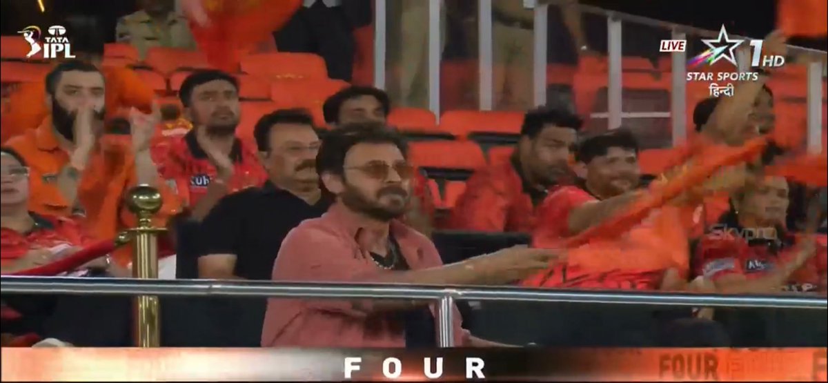 RVadolkar's tweet photo. Who is he? 🤔
He’s been spotted in the stands at almost every SRH match this season… always there, always supporting 🧡🔥
#SRHvsDC #IPL2026 #SRH #Cricket #FanWatch