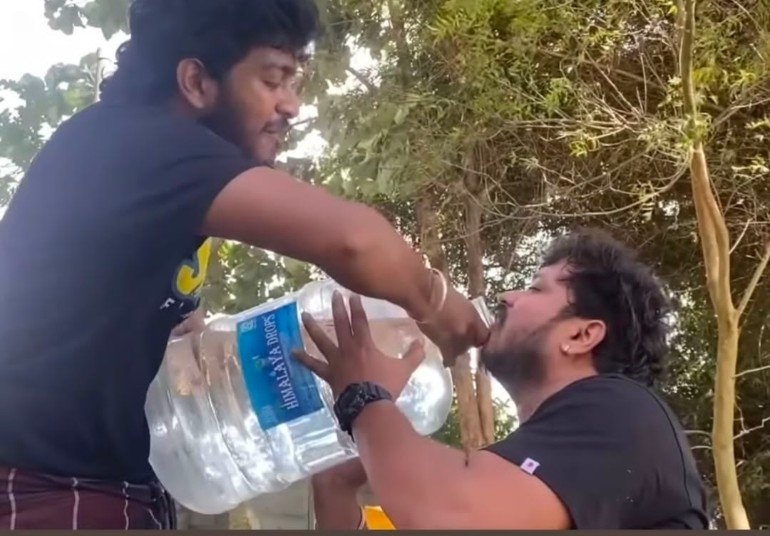 Full baked white paper Nepo kid supporting another half baked Sabareesan benami Nepo kid.