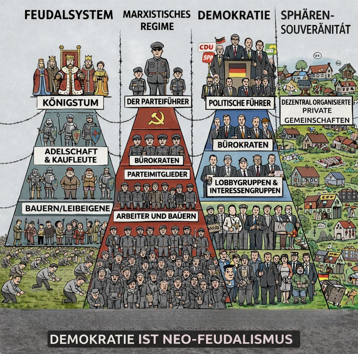 AEscher1291's tweet image. #eID lächerlicher Entscheid, Bundesgericht:
Der Staat/ Rechtssystem/ Rechtsverständnis/ Judikative - und natürlich Bundesbern und "staatsnahe Betriebe" werden immer mehr erodiert, weichgeklopft und zerstört...
Aber kein Wunder: es folgt einem höheren Plan:
🔸Das Dummvolk soll