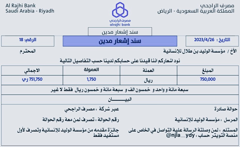 الوليد بن طلال اللإنسانية tweet media