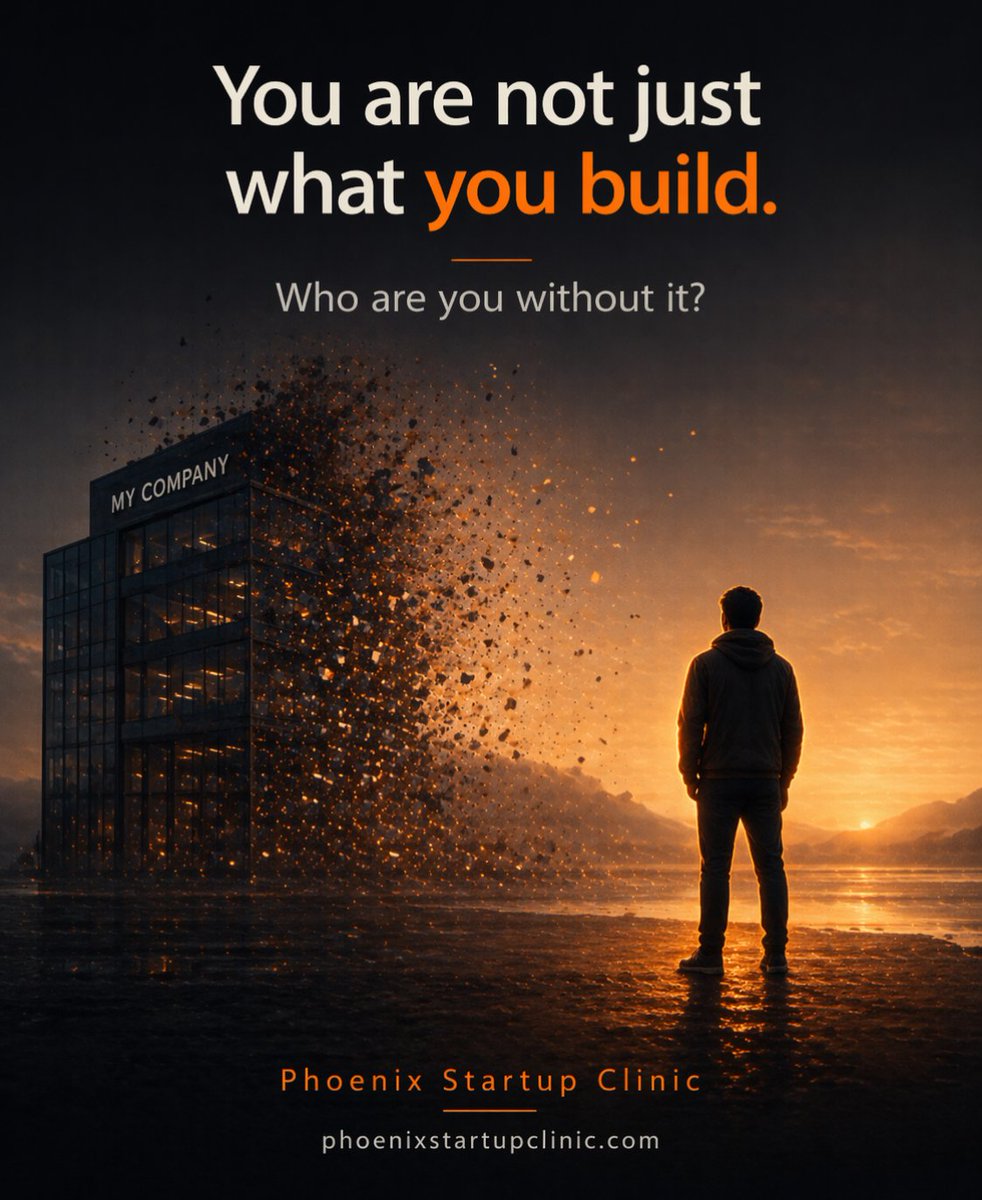 phoenix121122's tweet image. If your company disappeared tomorrow,
who would you be?

#PhoenixStartupClinic #Founders #Startups #Entrepreneurship #Identity #Building