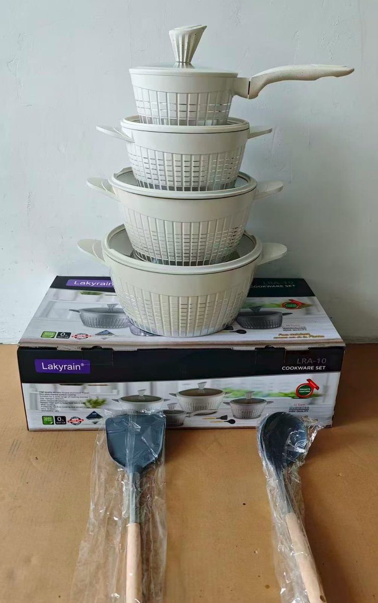 18Whatif's tweet image. Lackryne cookware set with silicone spoons and silicone handles @11000/-
#fuelprice 
#maandamanotuesday
#sifuna