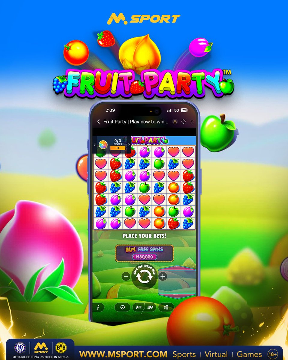 MSport_Zambia's tweet image. Dive into the vibrant world of Fruit Party on MSport.
Match the clusters, trigger the multipliers and watch your rewards ripen.

Play on MSport and win big.
msport.com/zm/game-center…
#MSport #FruitParty #CasinoGames