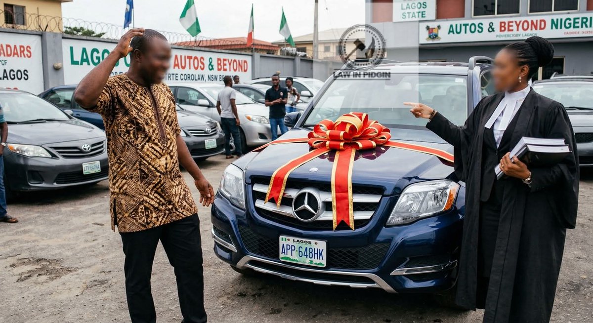 BSAT_Properties's tweet photo. Read to avoid pris0n for cr!me wey you no commit👇

When you buy new motor, you rush carry am go church make pastor bless am. 

You rush go shri!!ne go show your motor to ju ju priest. I no know whether Muslims too dey carry motor wey them buy go show Imam make e bless am. 

But you go forget the real and important legal things to do to avoid free hot beans for Kuje or kirikiri. 

Now, when you buy motor wey person don dey already use for Nigeria, do these things:

🪡 Proof of ownership certificate
🪡Change the plate number (number plate) 
🪡General Motor Receipt 
🪡 National Certificate of Roadworthiness
🪡 Computerized Vehicle Inspection Referral Notes
🪡Vehicle Insurance
🪡 Motor Vehicle (Third Party Insurance) 

Now, if you read all the car papers, you go see say e carry your name and your address. 

You know why you need to do these things fast before you even tell people say you don buy motor? 

🥢the person you buy am from fit don commit cr!me with the motor wey Police dey find am. And them fit see you with the motor, and them go arr:est you. 
🥢the person fit still come claim say na him be the owner because the motor still carry him name. 
🥢him fit don use am go collect loan before e sell am to you. 

Before you celebrate that second hand motor, do the legal documents or papers first. You fit happy finish now, and the next 24 hours, you dey Kirikiri. 

To do papers no hard. 👈 Go Federal Road Safety Office or you go Inland Revenue and you go do all your papers. 

Make wetin suppose bring you joy no bring you p8in. 

© Law in Pidgin