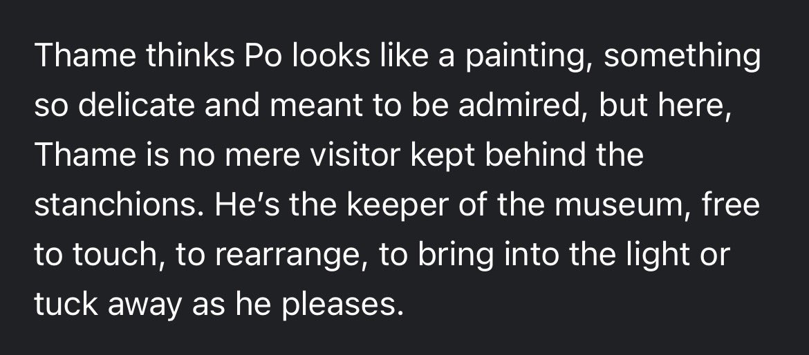 aneexwe's tweet photo. moaned a few times reading this au, not at the explicit scenes but at lines like these.. the way author writes them MY GOD https://t.co/a3QkDWSOP5