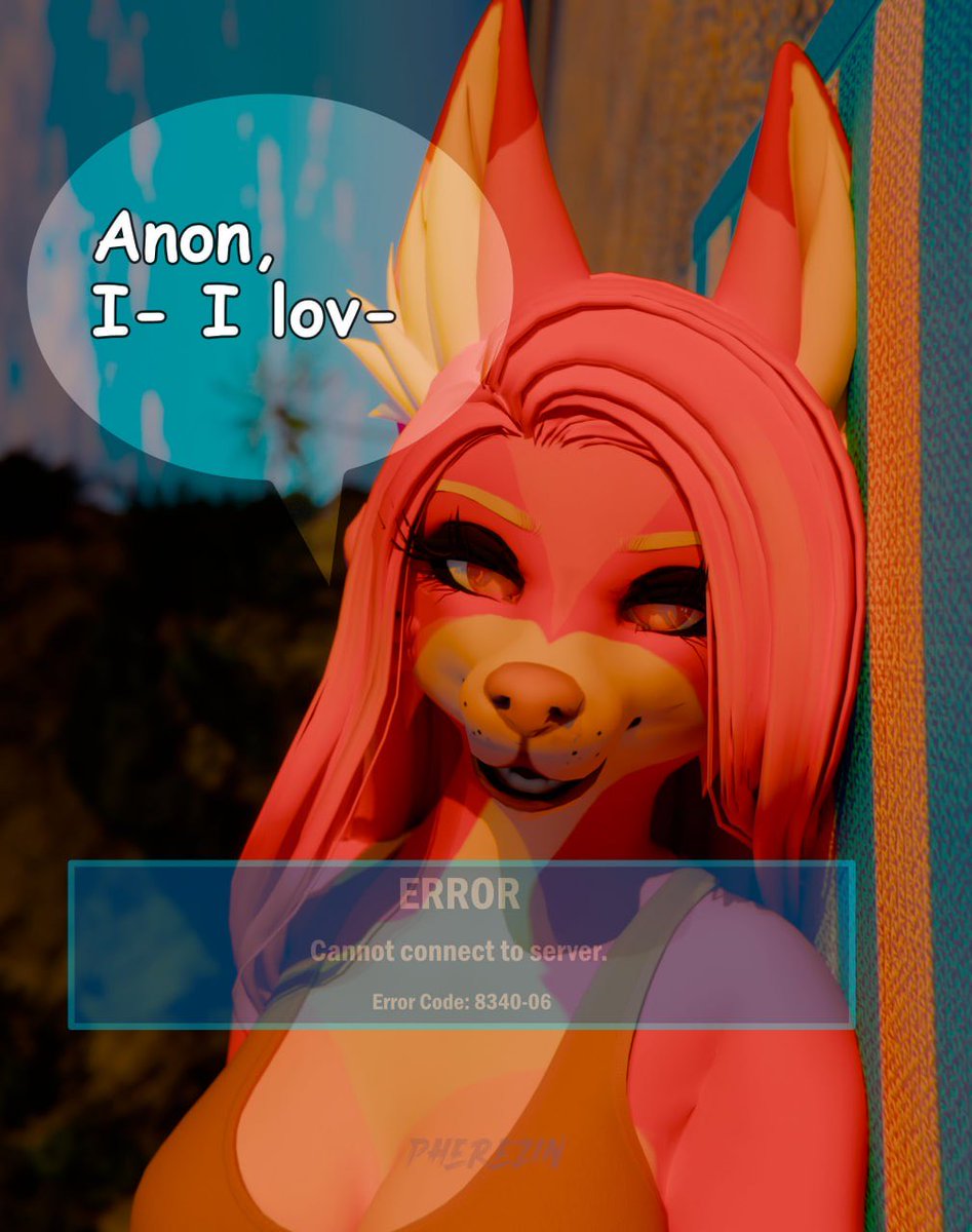 Pherezin's tweet photo. (1/2)
Maybe it’s time to go outside…

Don’t get too attached to online only games. You will lose everything once the servers are closed

#furry #furry3d #VR #furrycommunity #furryart https://t.co/5d9vkZWN7W