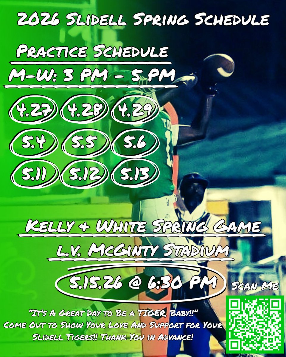 Slidellhighfb's tweet image. Green Means Geaux!!!
c/o 2027 loading....
#DPS #GMG