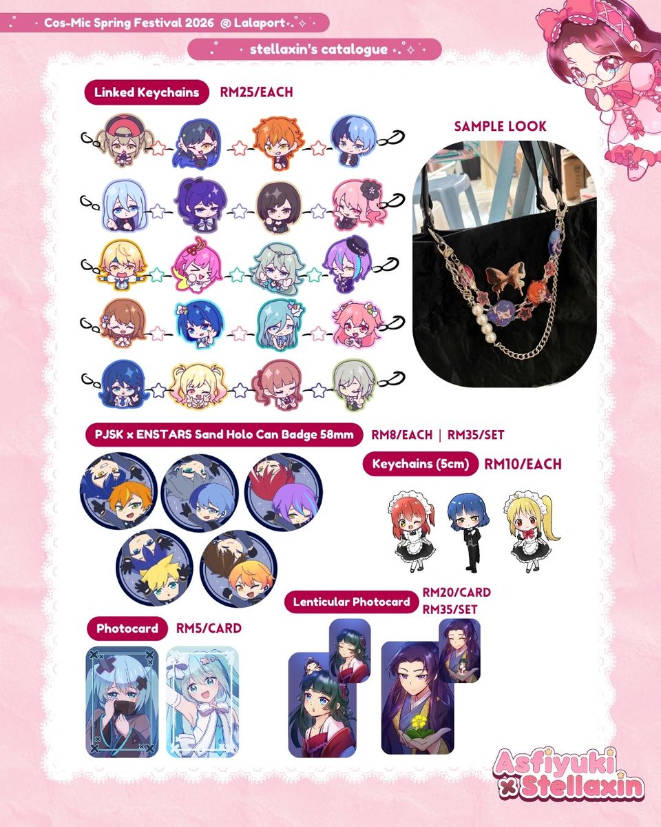 stellaxin2611's tweet photo. ⭐Any form of support are appreciated⭐
.
Hi Malaysians, me boothing at #cosmicspring @/Lalaport this weekend~  We will have a big banner so yall definitely can spot us haha do drop by for a visit!
.
For preorders feel free to drop a DM, Thank you🌸
.
#cosmic2026  #lalaportbbcc https://t.co/mzx0bhpq4O