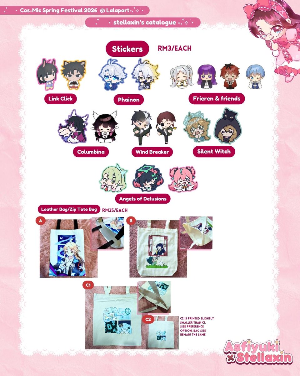 stellaxin2611's tweet photo. ⭐Any form of support are appreciated⭐
.
Hi Malaysians, me boothing at #cosmicspring @/Lalaport this weekend~  We will have a big banner so yall definitely can spot us haha do drop by for a visit!
.
For preorders feel free to drop a DM, Thank you🌸
.
#cosmic2026  #lalaportbbcc https://t.co/mzx0bhpq4O