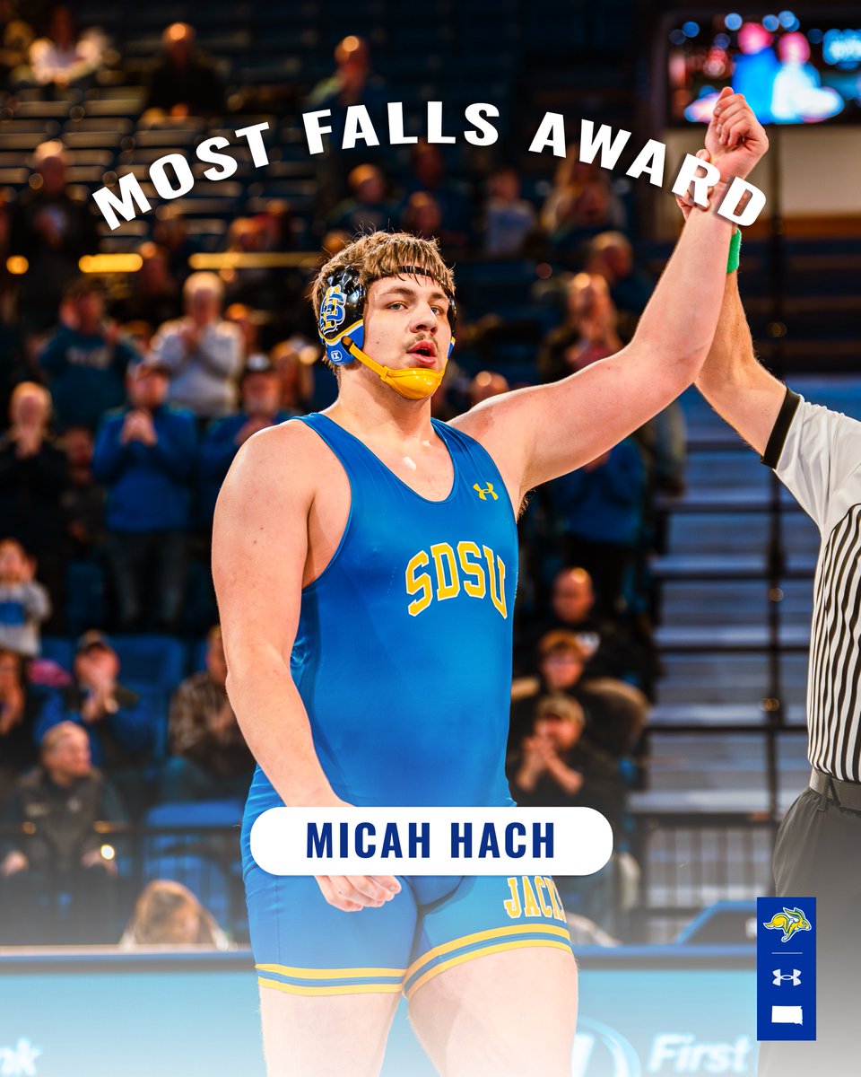 GoJacksWrestle's tweet image. Most Falls: Micah Hach

#GetJacked x #GoJacks🐰